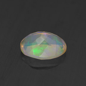 Opala multicolorido natural 1,17ct, transparente, transparente/translúcido