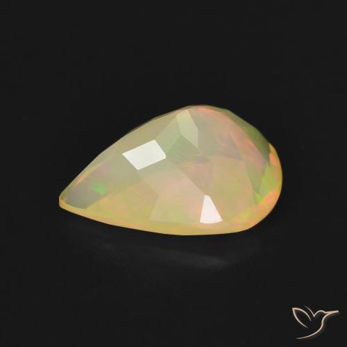 Opala Multicolorido Natural 1.66ct, Formato de pêra, Transparente