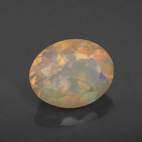 Opala multicolorido natural 2,81ct, transparente, transparente/translúcido