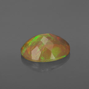 Opala multicolorido natural 1,43ct, transparente, transparente/translúcido