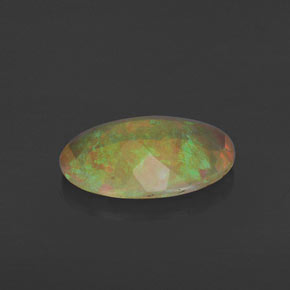 Opala multicolorido natural 1,17ct, transparente, transparente/translúcido