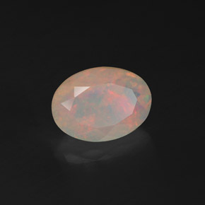 Opala multicolorido natural 1,54ct, corte oval, transparente