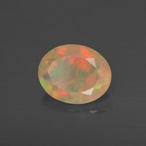 Opala multicolorido natural 1,55ct, transparente, transparente/translúcido