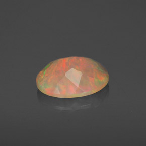 Opala multicolorido natural 1,55ct, transparente, transparente/translúcido