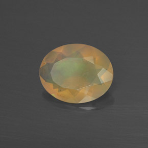 Opala multicolorido natural 1,17ct, corte oval, translúcido