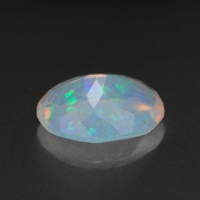 Opala multicolorido natural 1,41ct, transparente, transparente/translúcido