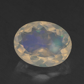 Opala multicolorido natural 2,03ct, transparente, transparente/translúcido