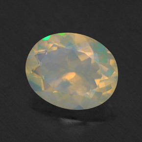 Opala multicolorido natural 1,50ct, corte oval, transparente