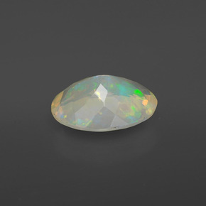 Opala multicolorido natural 1,48ct, corte oval, transparente