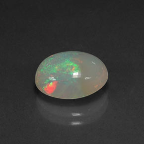 Opala multicolorido natural 2,72ct, corte oval, transparente