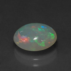 Opala multicolorido natural 1,88ct, transparente, transparente/translúcido