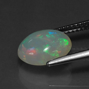 Opala multicolorido natural 1,88ct, transparente, transparente/translúcido