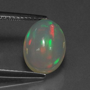 Opala multicolorido natural 2,33ct, transparente, transparente/translúcido