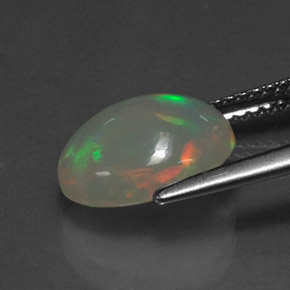 Opala multicolorido natural 2,33ct, transparente, transparente/translúcido