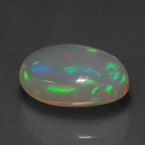 Opala multicolorido natural 3,77ct, transparente, transparente/translúcido
