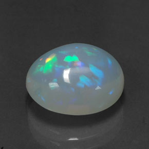 Opala multicolorido natural 3,89ct, transparente, transparente/translúcido