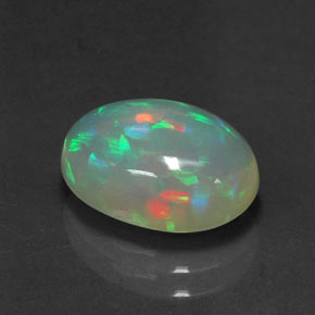 Opala multicolorido natural 2,57ct, transparente, transparente/translúcido