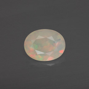 Opala multicolorido natural 0,63ct, transparente, transparente/translúcido