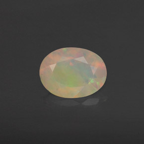 Opala multicolorido natural 0,63ct, transparente, transparente/translúcido