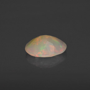 Opala multicolorido natural 0,63ct, transparente, transparente/translúcido