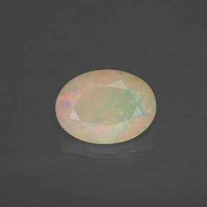 Opala multicolorido natural 0,64ct, transparente, transparente/translúcido