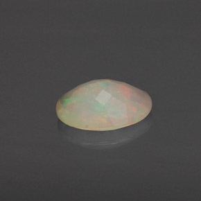 Opala multicolorido natural 0,64ct, transparente, transparente/translúcido