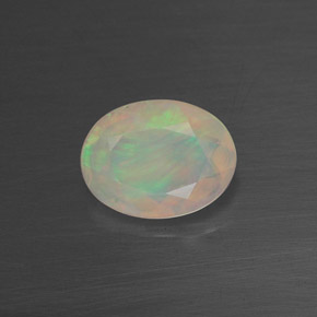 Opala multicolorido natural 0,65ct, transparente, transparente/translúcido