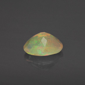 Opala multicolorido natural 0,84ct, transparente, transparente/translúcido