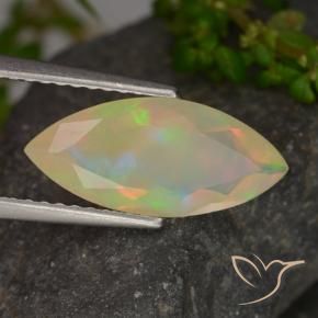 Opala Multicolorido Natural 1.27ct, Marquesa, Transparente