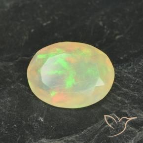 Opala Multicolorido Natural 1.29ct, oval, Translúcido