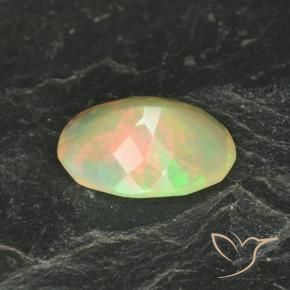 Opala Multicolorido Natural 1.29ct, oval, Translúcido