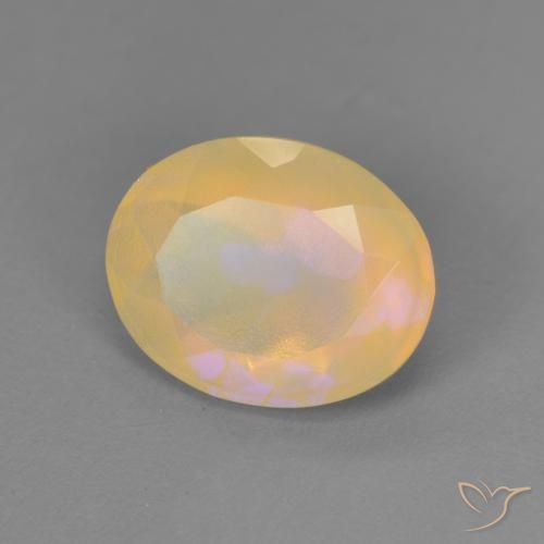 1.59ct Natural Multicolorido Opala, oval, Transparente