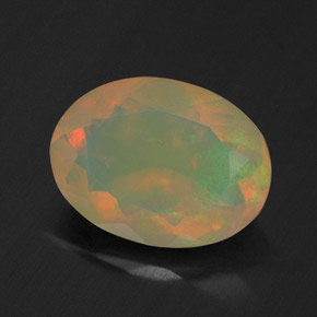 Opala multicolorido natural 1,49ct, transparente, transparente/translúcido