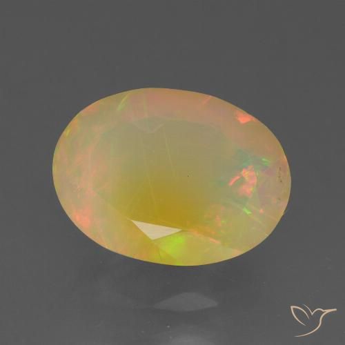 1.81ct Natural Multicolorido Opala, oval, Translúcido