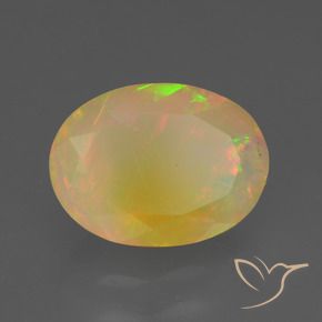 Opala Multicolorido Natural 1.81ct, oval, Translúcido