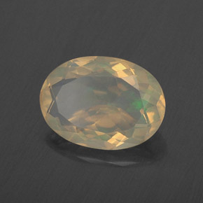 Opala multicolorido natural 1,72ct, corte oval, transparente