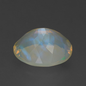 Opala multicolorido natural 1,68ct, corte oval, transparente