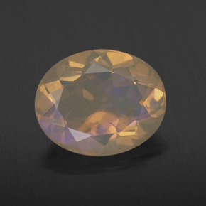 Opala multicolorido natural 1,88ct, corte oval, transparente