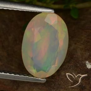 Opala Multicolorido Natural 1.83ct, oval, Transparente