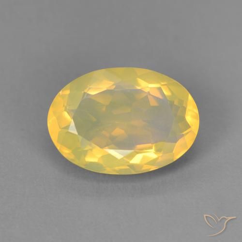 Opala multicolorido natural 1,45ct, corte oval, transparente