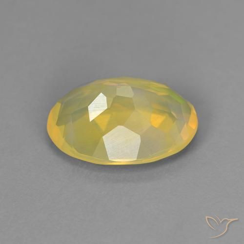Opala multicolorido natural 1,45ct, corte oval, transparente
