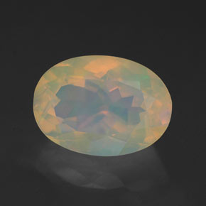 Opala multicolorido natural 1,96ct, corte oval, transparente