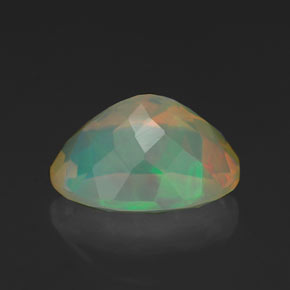 Opala multicolorido natural 1,96ct, corte oval, transparente