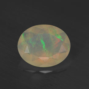 Opala multicolorido natural 1,27ct, transparente, transparente/translúcido