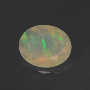 Opala multicolorido natural 1,27ct, transparente, transparente/translúcido