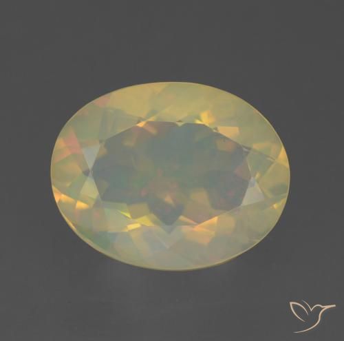 1.59ct Natural Multicolorido Opala, oval, Transparente