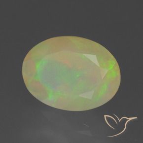 Opala Multicolorido Natural 1.60ct, oval, Transparente