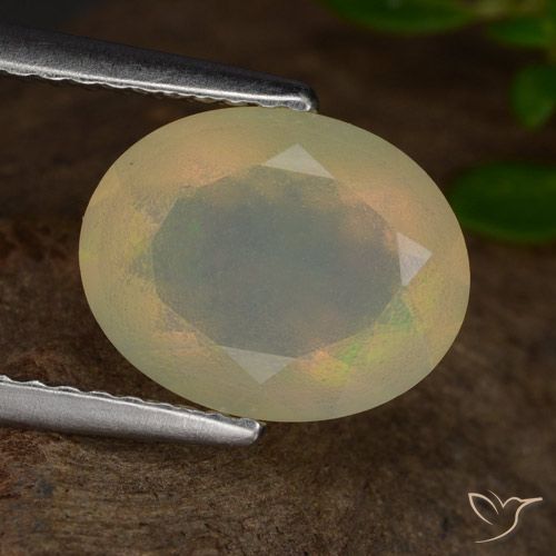 1.42ct Natural Multicolorido Opala, oval, Translúcido
