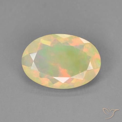 1.41ct Natural Multicolorido Opala, oval, Transparente