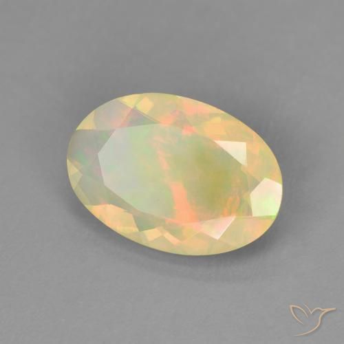 Opala Multicolorido Natural 1.41ct, oval, Transparente